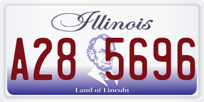IL license plate A285696
