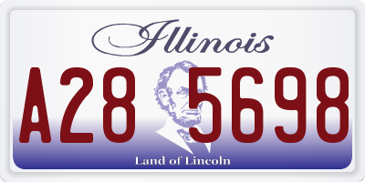 IL license plate A285698