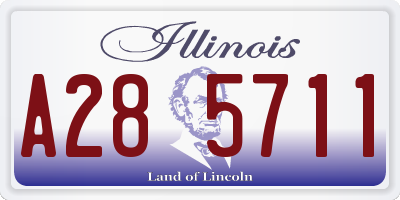 IL license plate A285711