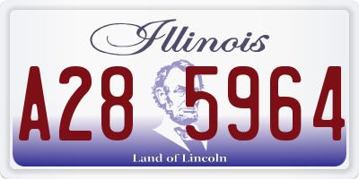 IL license plate A285964