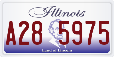 IL license plate A285975