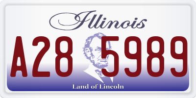 IL license plate A285989
