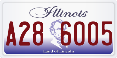 IL license plate A286005