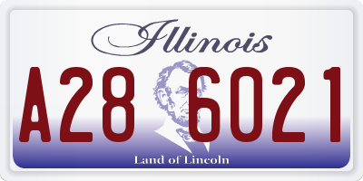 IL license plate A286021