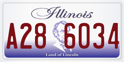 IL license plate A286034