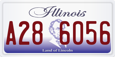 IL license plate A286056