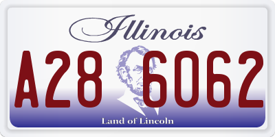IL license plate A286062