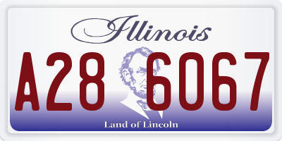 IL license plate A286067