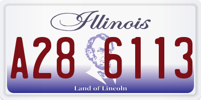 IL license plate A286113