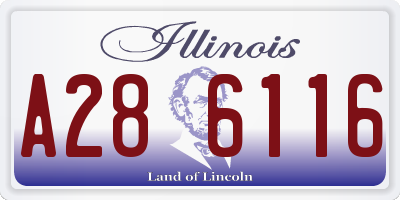 IL license plate A286116