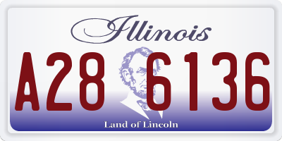IL license plate A286136