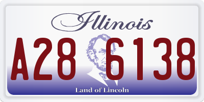 IL license plate A286138