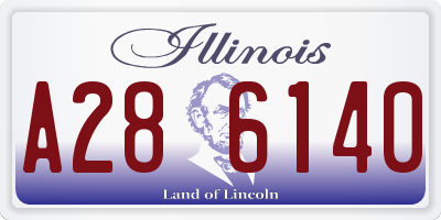 IL license plate A286140