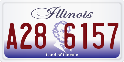 IL license plate A286157
