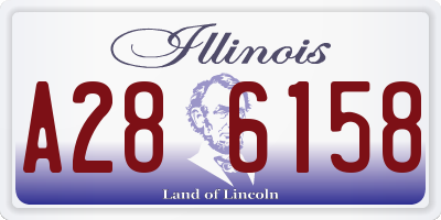 IL license plate A286158