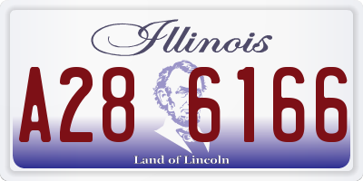 IL license plate A286166