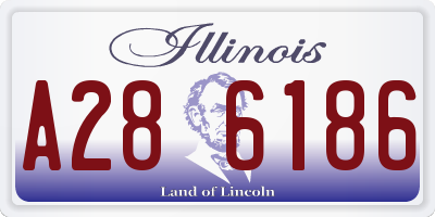 IL license plate A286186