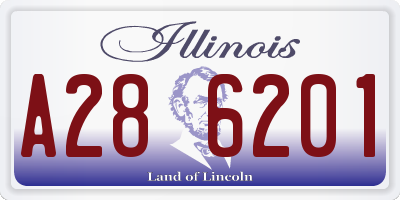IL license plate A286201