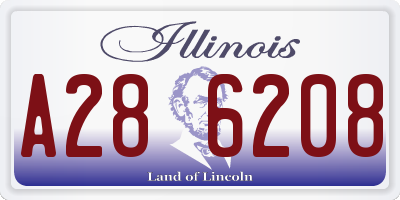 IL license plate A286208