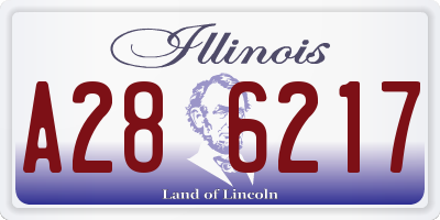 IL license plate A286217