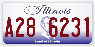 IL license plate A286231