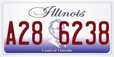 IL license plate A286238