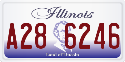 IL license plate A286246