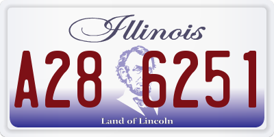 IL license plate A286251