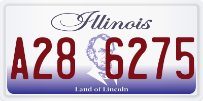 IL license plate A286275