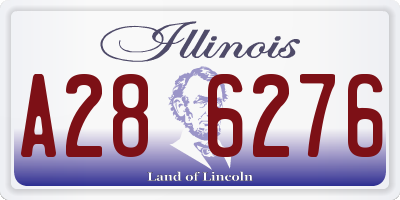 IL license plate A286276