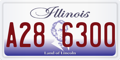 IL license plate A286300