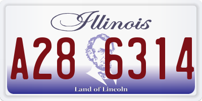IL license plate A286314
