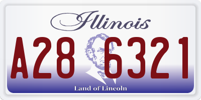 IL license plate A286321