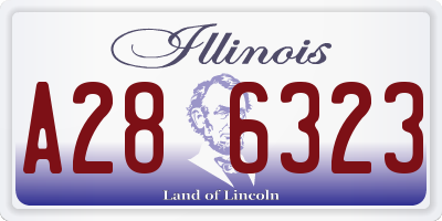 IL license plate A286323