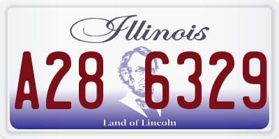 IL license plate A286329