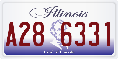 IL license plate A286331