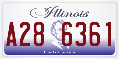 IL license plate A286361