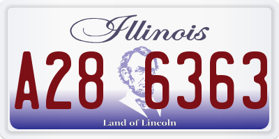 IL license plate A286363
