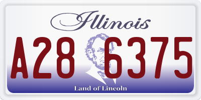 IL license plate A286375