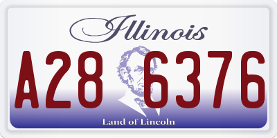 IL license plate A286376