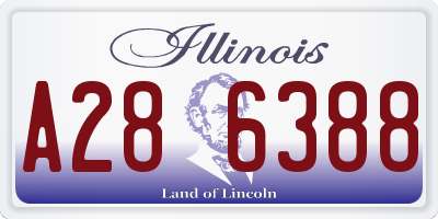 IL license plate A286388