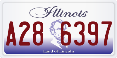 IL license plate A286397