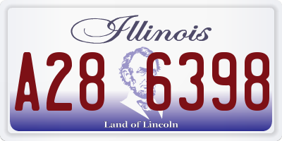 IL license plate A286398