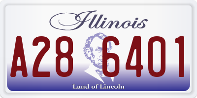 IL license plate A286401