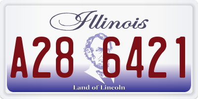 IL license plate A286421