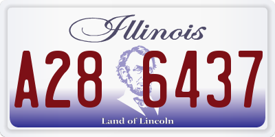 IL license plate A286437
