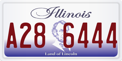 IL license plate A286444