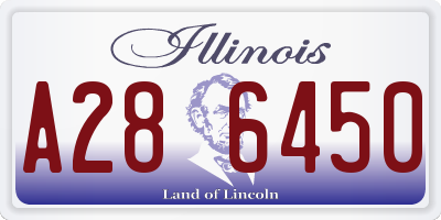 IL license plate A286450