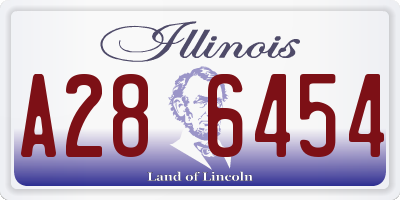 IL license plate A286454