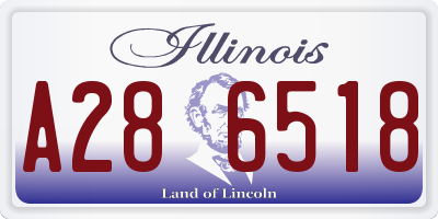 IL license plate A286518